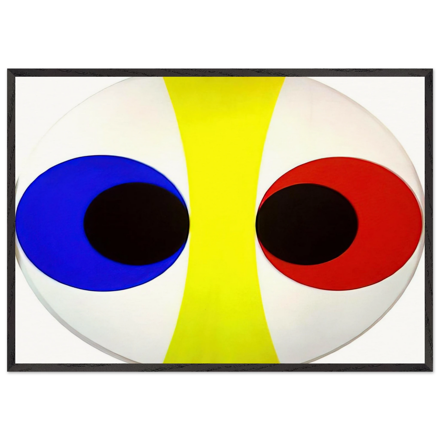 Omicron VII - 1961 - Alexander Liberman Framed Art Print – Black Wooden Frame - Default Title - -Framed Art Print