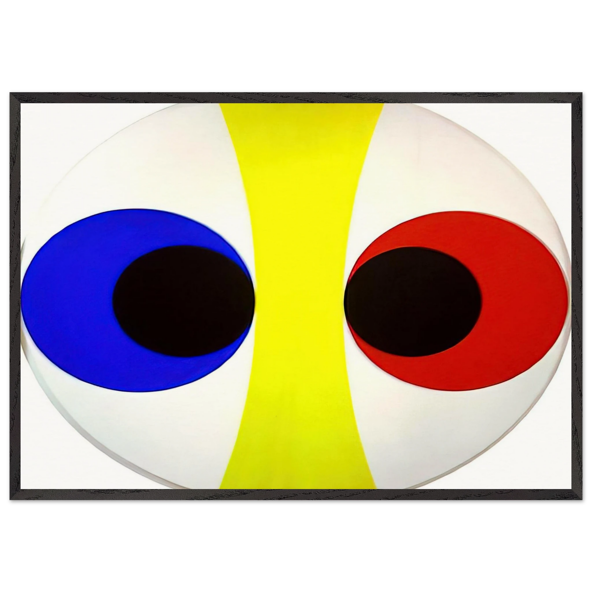 Omicron VII - 1961 - Alexander Liberman Framed Art Print – Black Wooden Frame - Default Title - -Framed Art Print