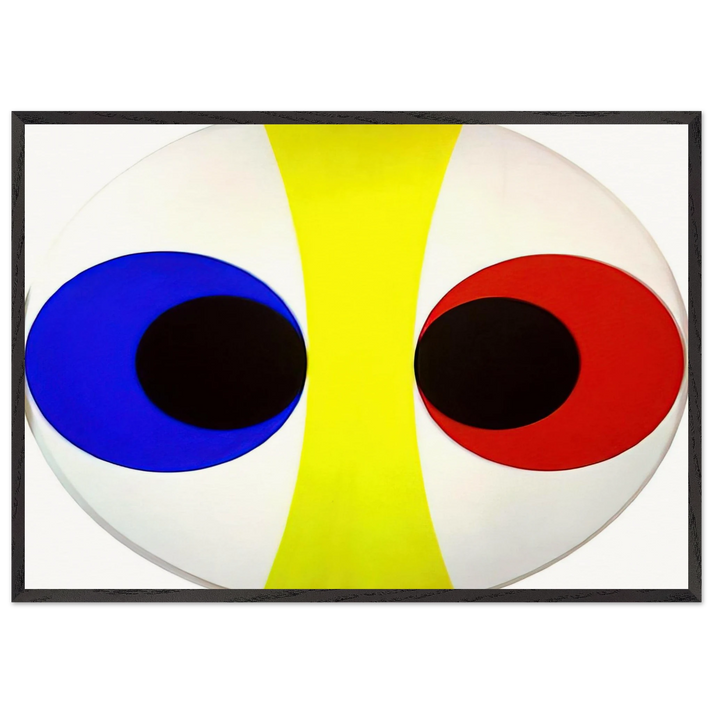 Omicron VII - 1961 - Alexander Liberman 70x100 cm / 28x40 inches Framed Art Print – Black Wooden Frame