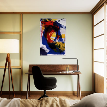 Distance Finding Mozart - 1992 - Paul Jenkins Brushed Aluminum Print - 70x100 cm / 28x40 inches | Paul Jenkins Aluminum Print | Paul Jenkins Prints