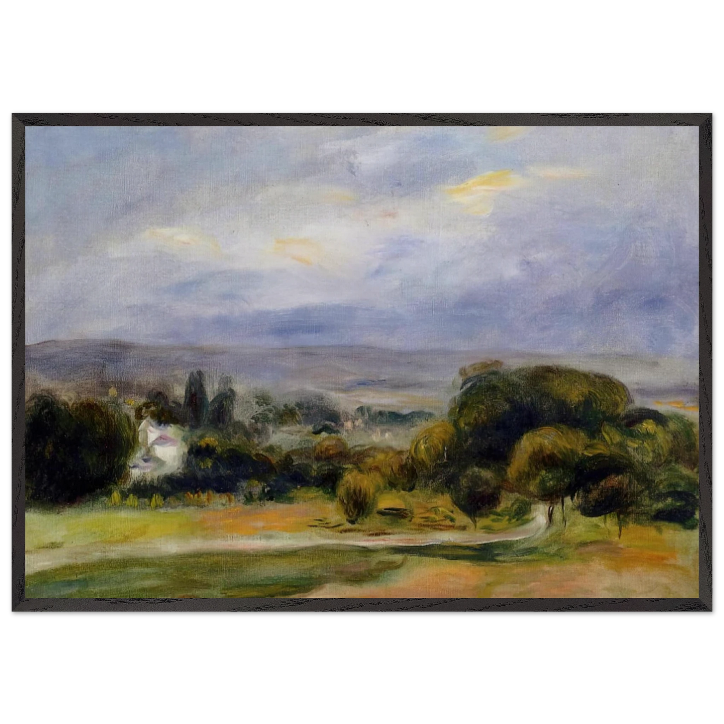 The Path - Pierre-Auguste Renoir Framed Art Print – Black Wooden Frame - Default Title - -Framed Art Print