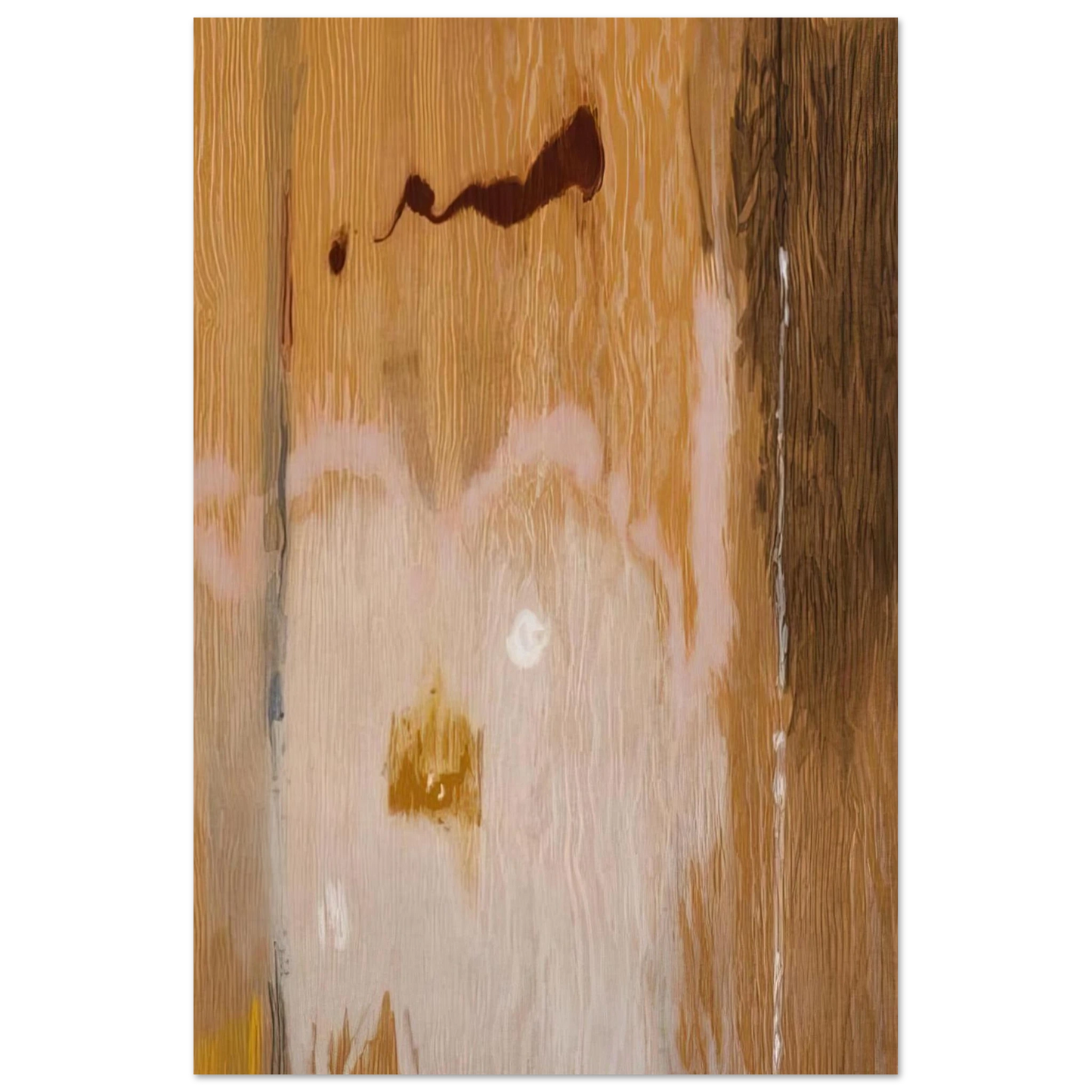 Helen Frankenthaler - Tales of Genji VI - 1998 Wall art - 50x70 cm / 20x28 inches - Premium Wooden Framed Poster With Fine Art Paper - White frame