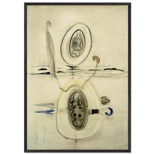 Untitled - 1940 N1 - Mark Rothko Framed Art Print – Black Wooden Frame - Default Title - -Framed Art Print