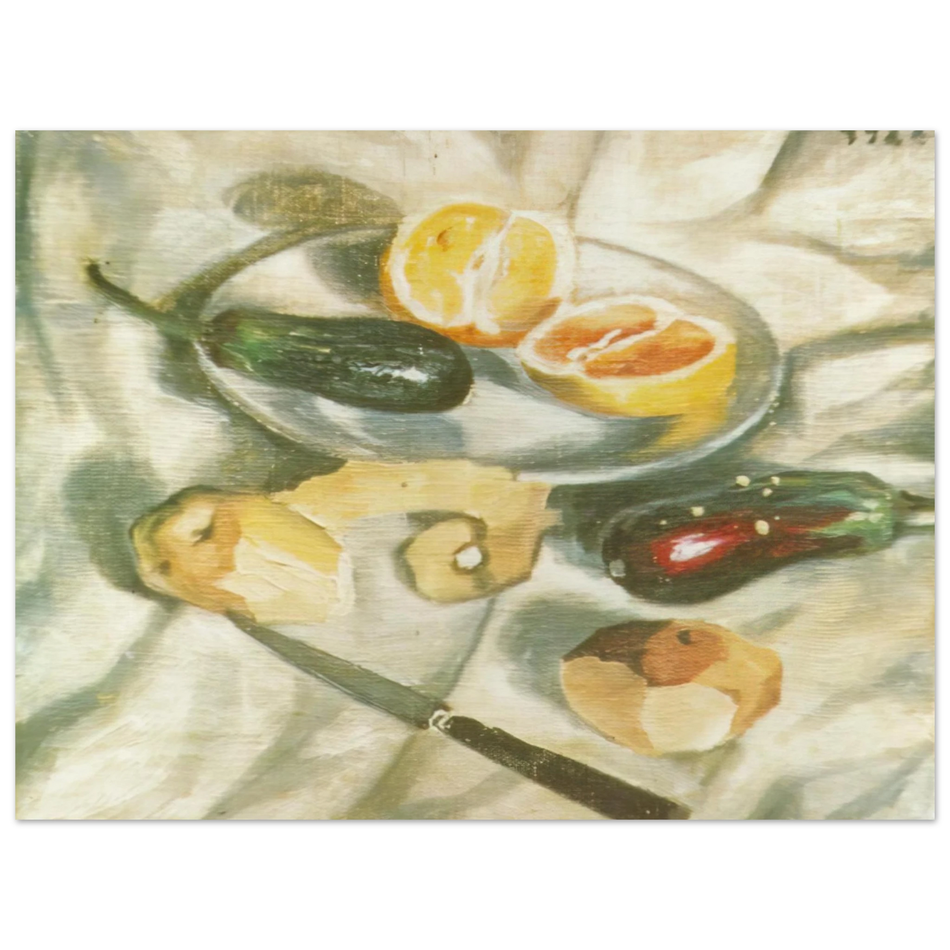 Salvador Dali - STILL LIFE WITH AUBERGINES Fine Art Poster - Default Title