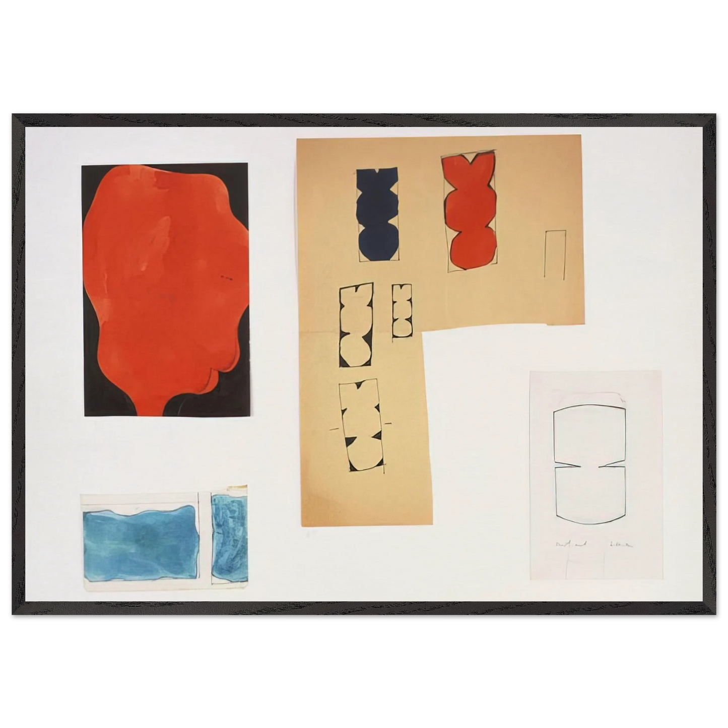 Tablet 91 - Ellsworth Kelly Framed Art Print – Black Wooden Frame - Default Title - -Framed Art Print