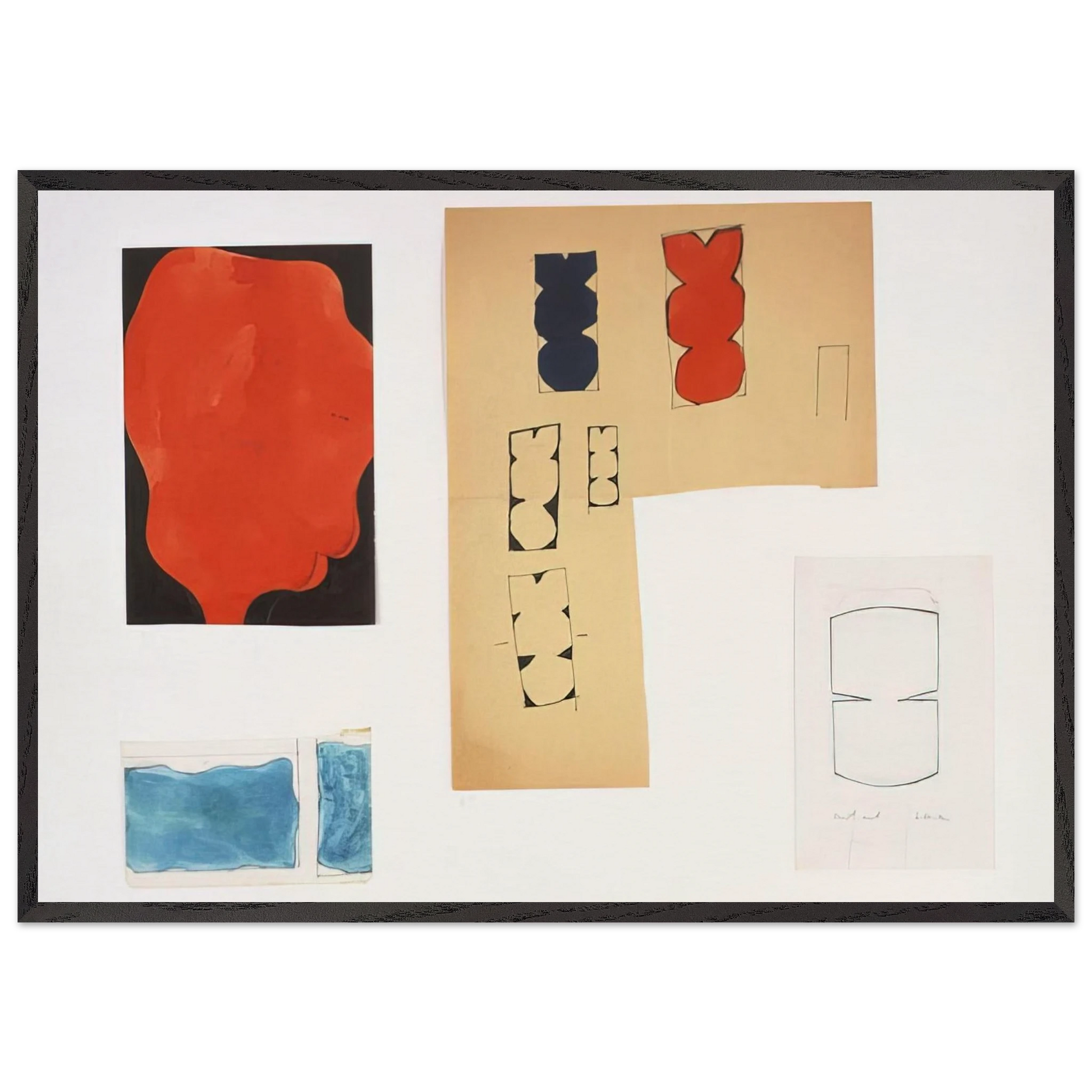 Tablet 91 - Ellsworth Kelly Framed Art Print – Black Wooden Frame - Default Title - -Framed Art Print