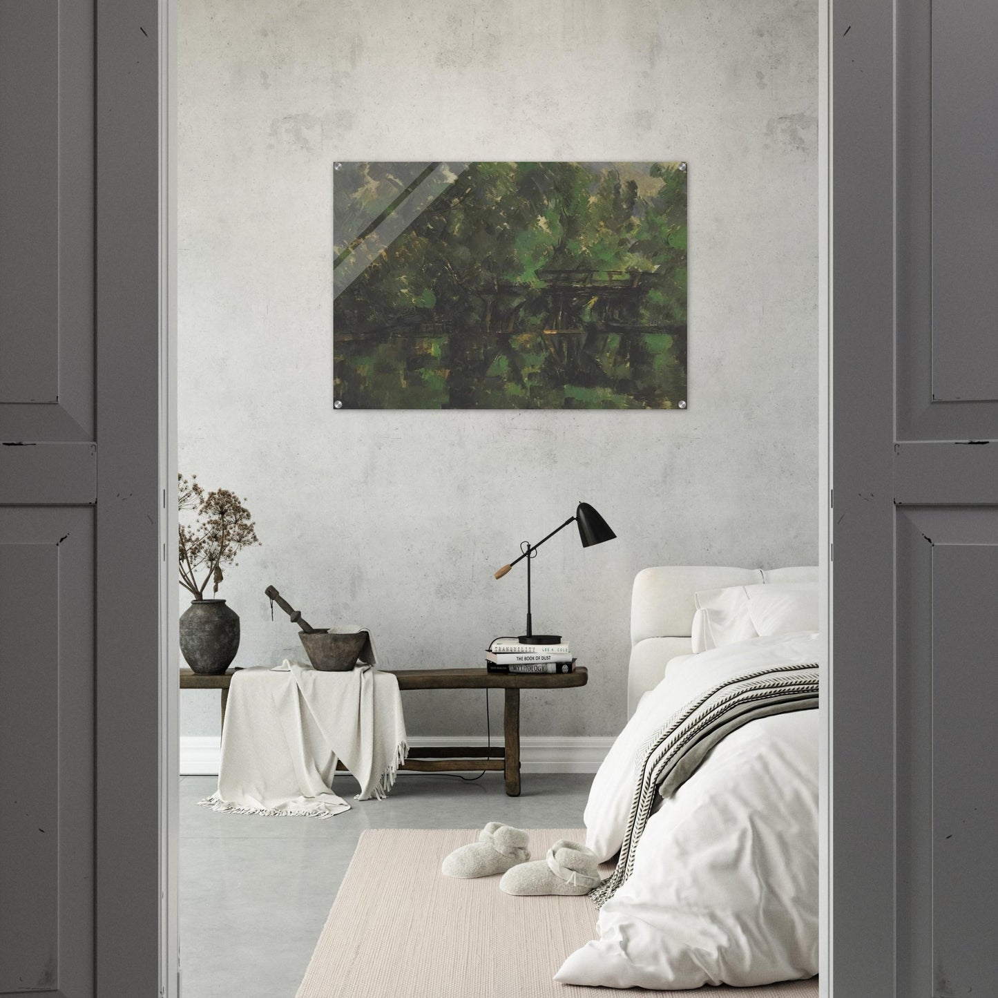 Bridge over the pond - Paul Cézanne Acrylic Print - 70x100 cm / 28x40″ inches | Paul Cézanne Wall Art | Paul Cézanne Prints