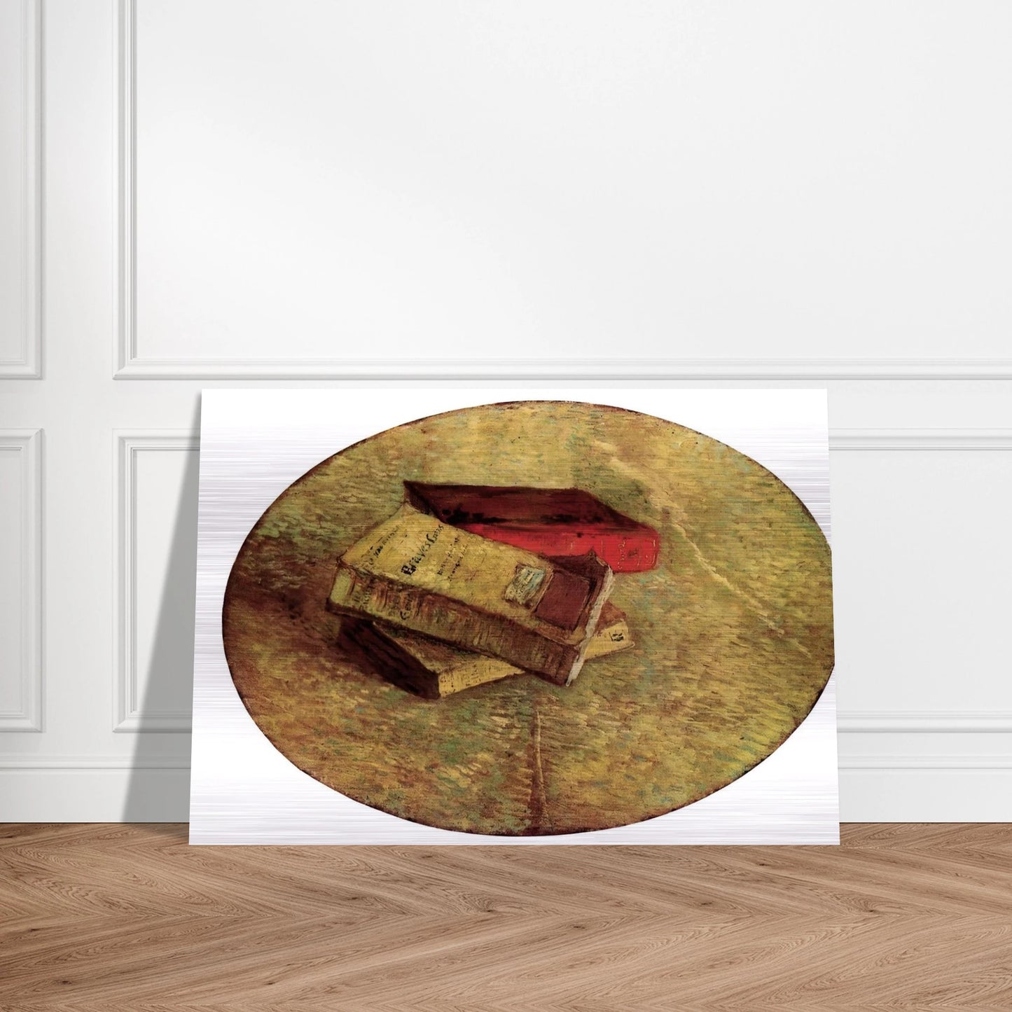 Still Life with Three Books - Vincent van Gogh Brushed Aluminum Print - 70x100 cm / 28x40 inches | Vincent van Gogh Aluminum Print | Vincent van Gogh Prints