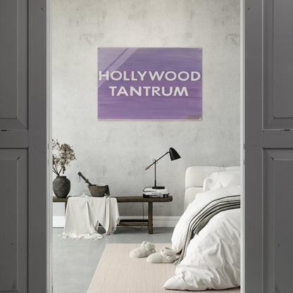 HOLLYWOOD TANTRUM 1979 - Edward Ruscha Acrylic Print - 70x100 cm / 28x40″ inches | Edward Ruscha Wall Art | Edward Ruscha Prints