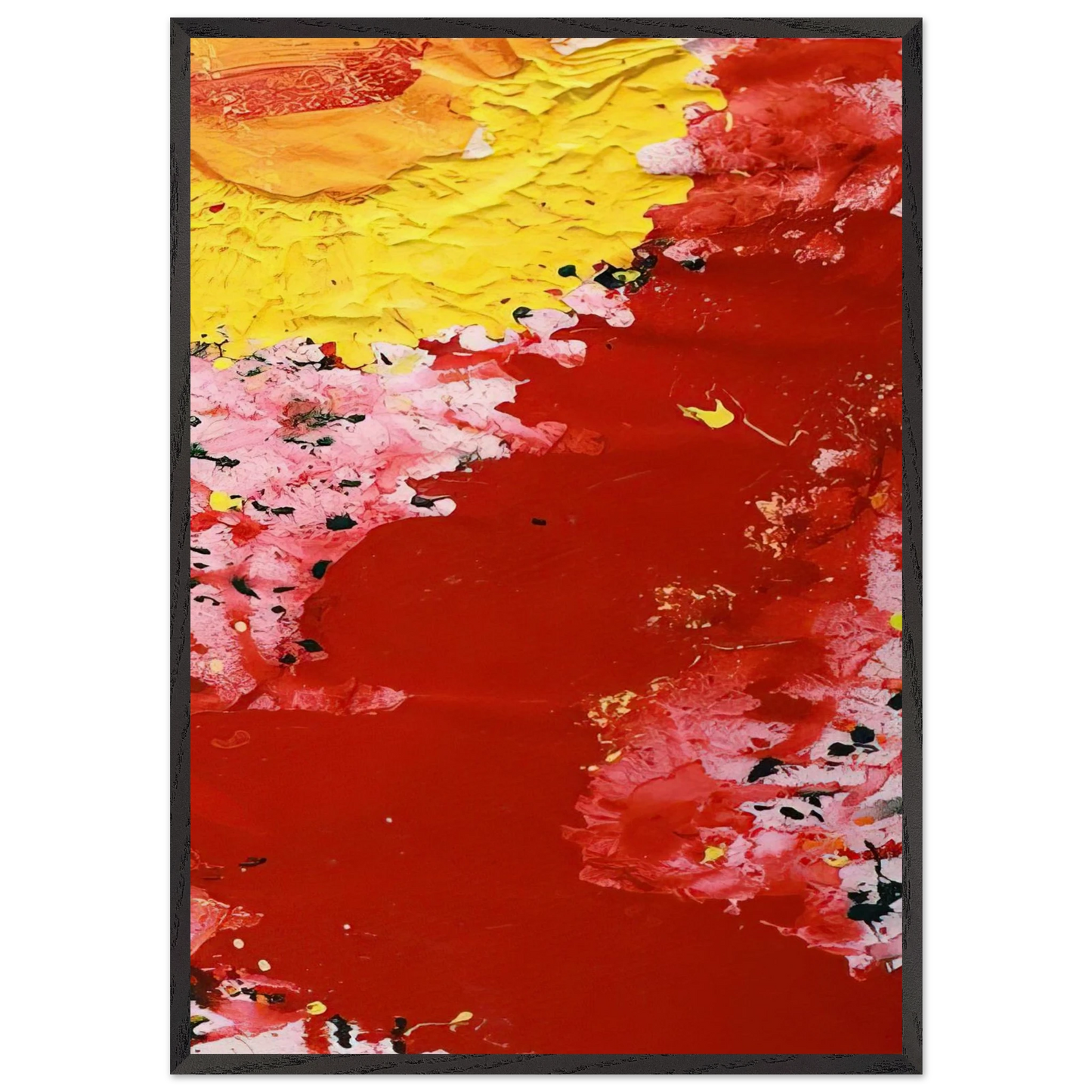 Hommage a Vincent van Gogh - Sam Francis Framed Art Print – Black Wooden Frame - Default Title - -Framed Art Print