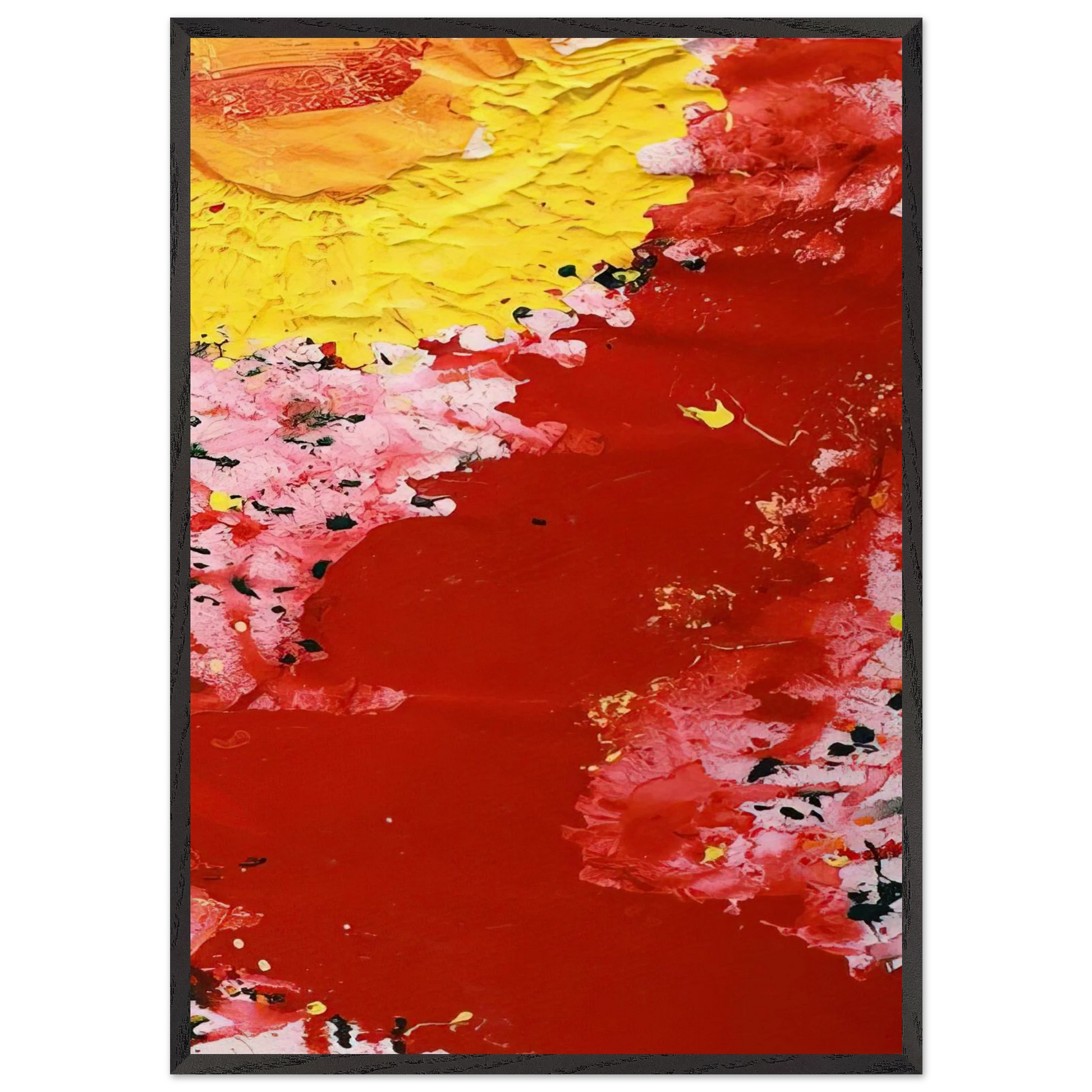 Hommage a Vincent van Gogh - Sam Francis Framed Art Print – Black Wooden Frame - Default Title - -Framed Art Print