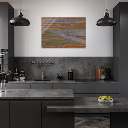 View from the Dunes with Beach and Piers - Piet Mondrian Acrylic Print - 70x100 cm / 28x40″ inches | Piet Mondrian Wall Art | Piet Mondrian Prints