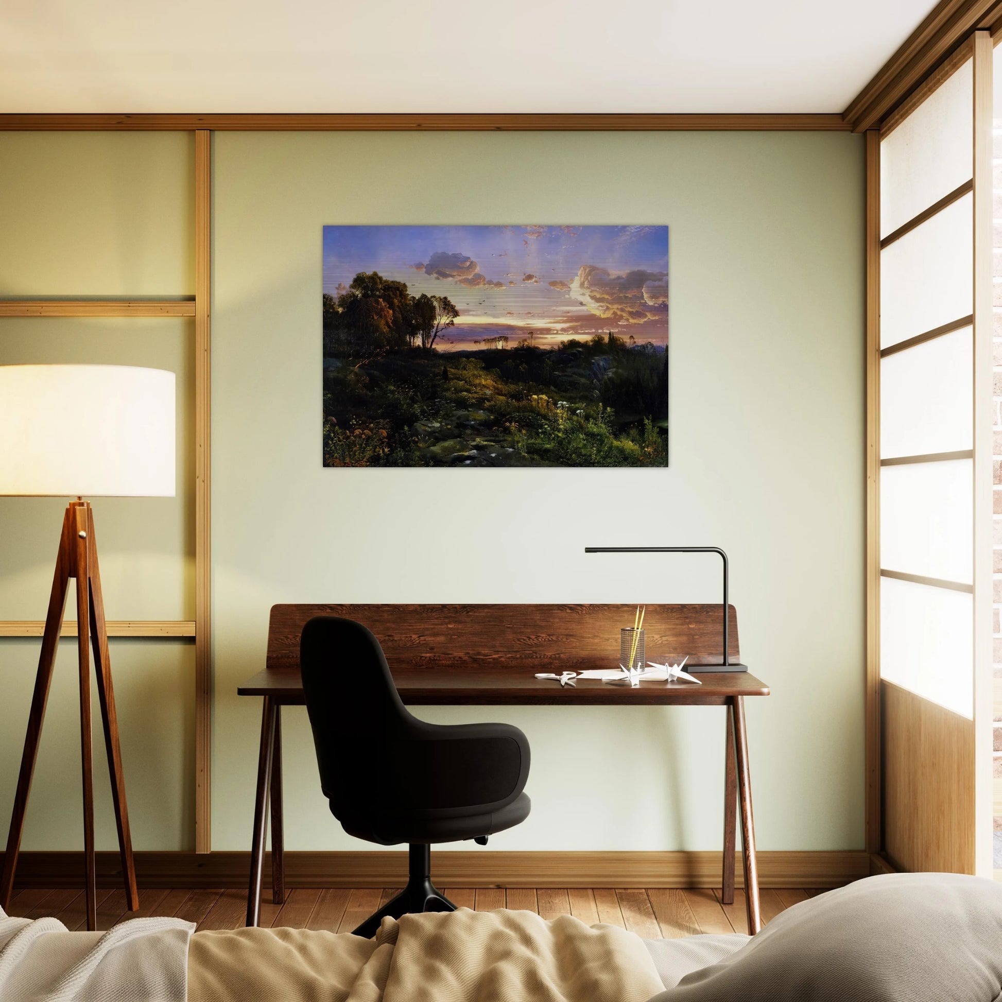 Dusk Wings - Thomas Moran Brushed Aluminum Print - 70x100 cm / 28x40 inches | Thomas Moran Aluminum Print | Thomas Moran Prints