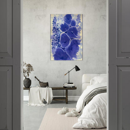 Mauve Floral - Eyvind Earle Brushed Aluminum Print - 70x100 cm / 28x40 inches | Eyvind Earle Aluminum Print | Eyvind Earle Prints