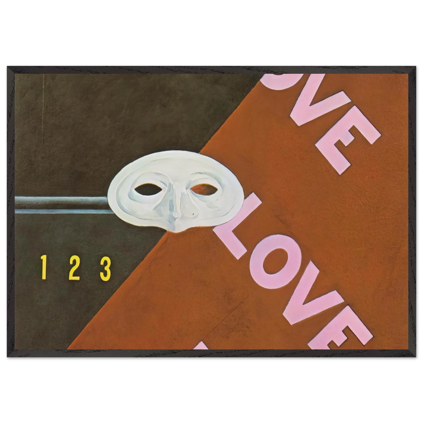 Love Love Love Gertrude Stein - 1928 - Charles Demuth Framed Art Print – Black Wooden Frame - Default Title - -Framed Art Print