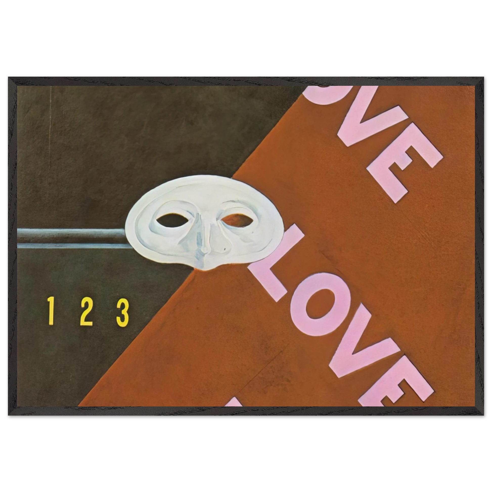 Love Love Love Gertrude Stein - 1928 - Charles Demuth Framed Art Print – Black Wooden Frame - Default Title - -Framed Art Print