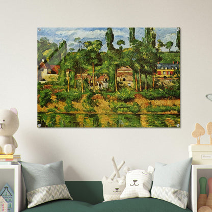 The Chateau de Medan - Paul Cézanne Acrylic Print - 70x100 cm / 28x40″ inches