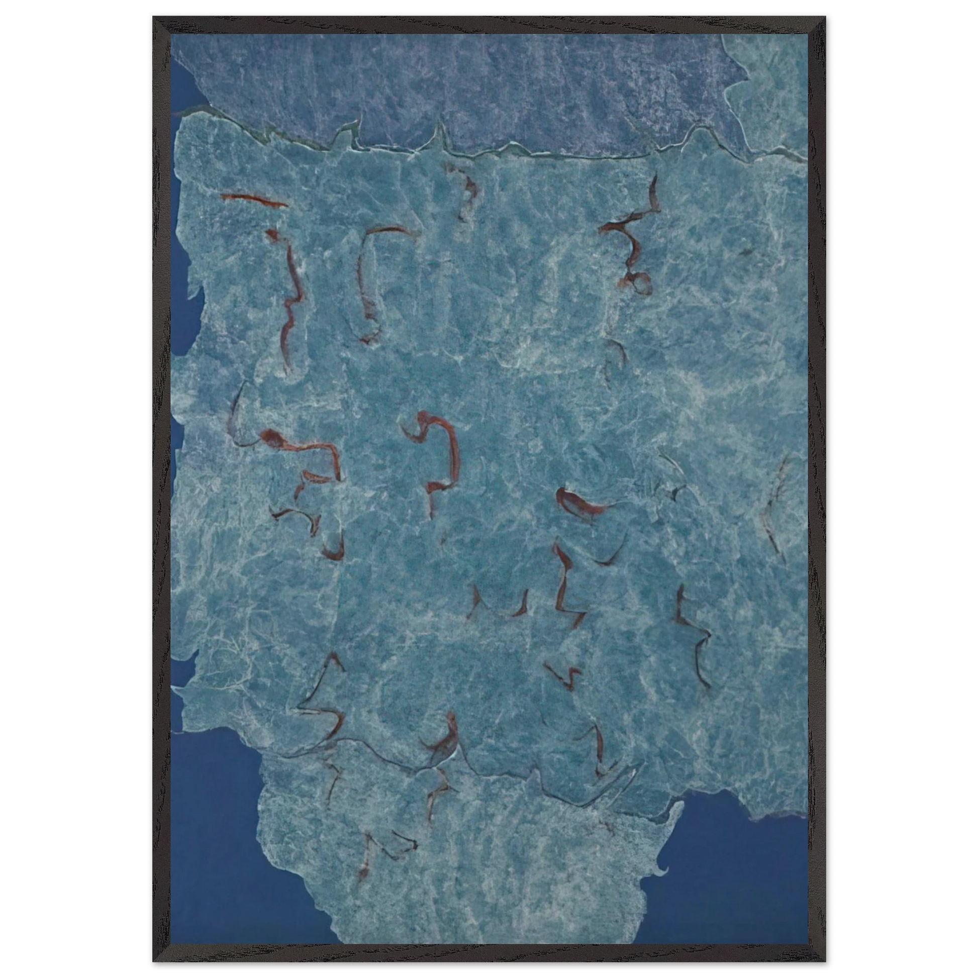 Infinity Field Jerusalem Series - 1984 - Theodoros Stamos Framed Art Print – Black Wooden Frame - Default Title - -Framed Art Print