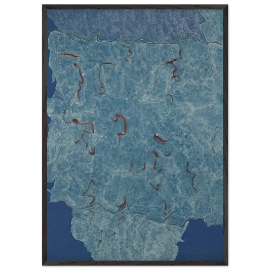 Infinity Field Jerusalem Series - 1984 - Theodoros Stamos Framed Art Print – Black Wooden Frame - Default Title - -Framed Art Print