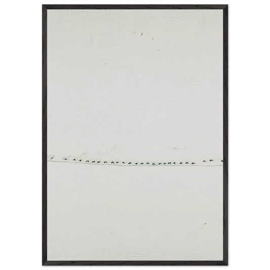 Untitled - 1965 N9 - Mira Schendel Framed Art Print – Black Wooden Frame - Default Title - -Framed Art Print