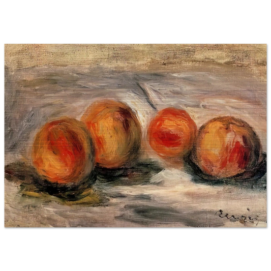 Peaches - Pierre-Auguste Renoir Brushed Aluminum Print - 70x100 cm / 28x40 inches | Pierre-Auguste Renoir Aluminum Print | Pierre-Auguste Renoir Prints