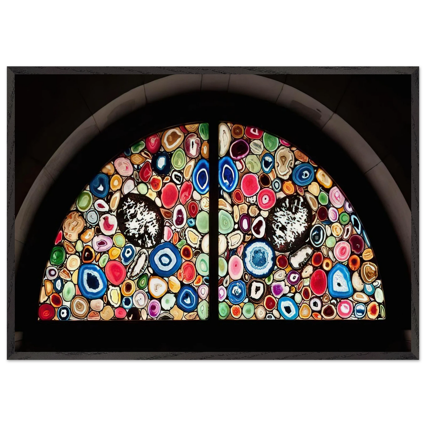 AHATFENSTER 2009 3 - Sigmar Polke Framed Art Print – Black Wooden Frame - Default Title - -Framed Art Print