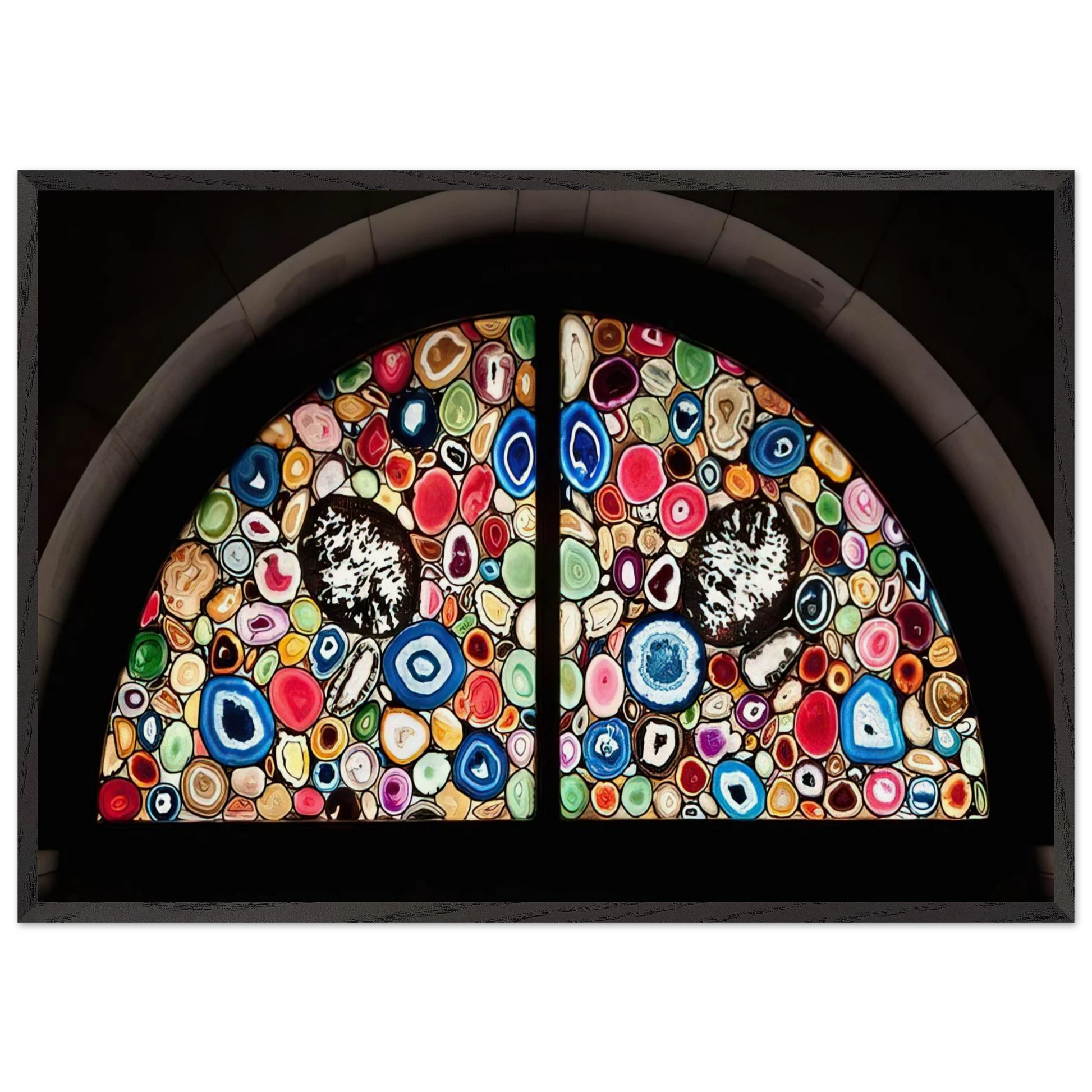 AHATFENSTER 2009 3 - Sigmar Polke Framed Art Print – Black Wooden Frame - Default Title - -Framed Art Print