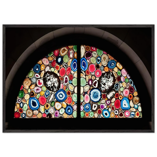 AHATFENSTER 2009 3 - Sigmar Polke Framed Art Print – Black Wooden Frame - Default Title - -Framed Art Print