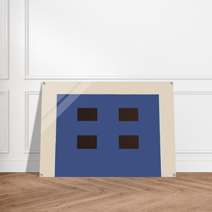 Apartment House - 1981 - Peter Halley Acrylic Print - 70x100 cm / 28x40″ inches | Peter Halley Wall Art | Peter Halley Prints