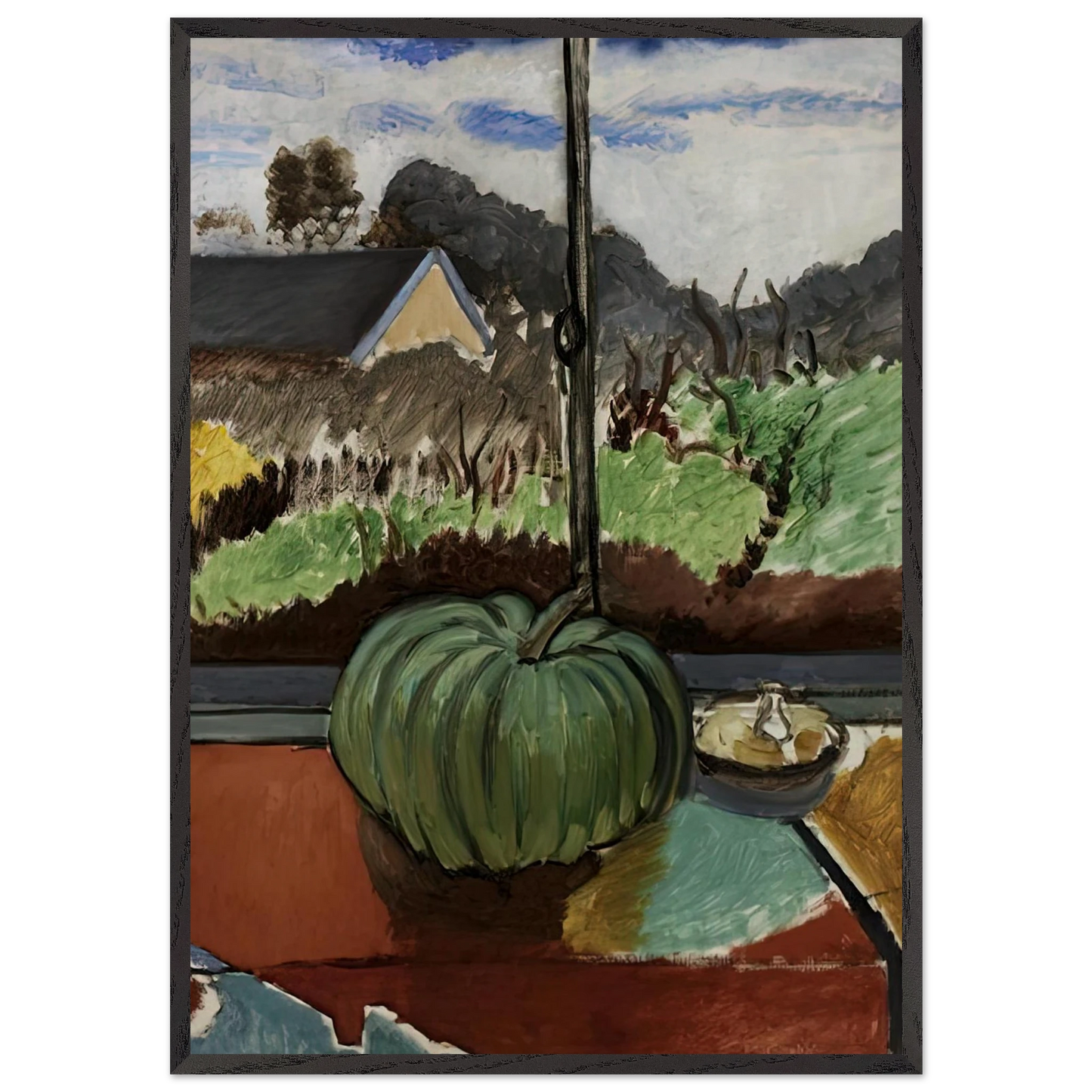 THE GREEN PUMPKIN 1916 - Henri Matisse Framed Art Print – Black Wooden Frame - Default Title - -Framed Art Print