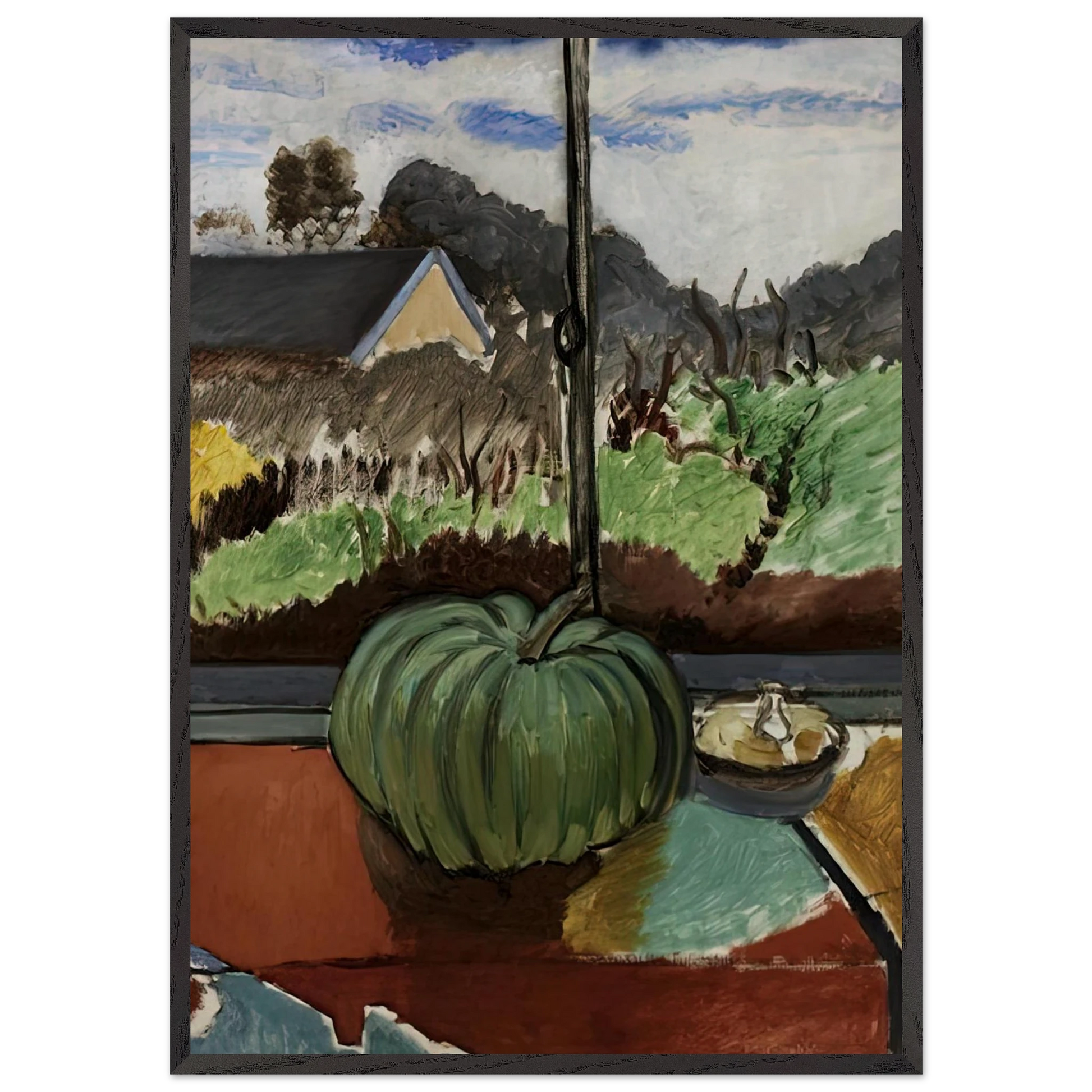THE GREEN PUMPKIN 1916 - Henri Matisse Framed Art Print – Black Wooden Frame - Default Title - -Framed Art Print