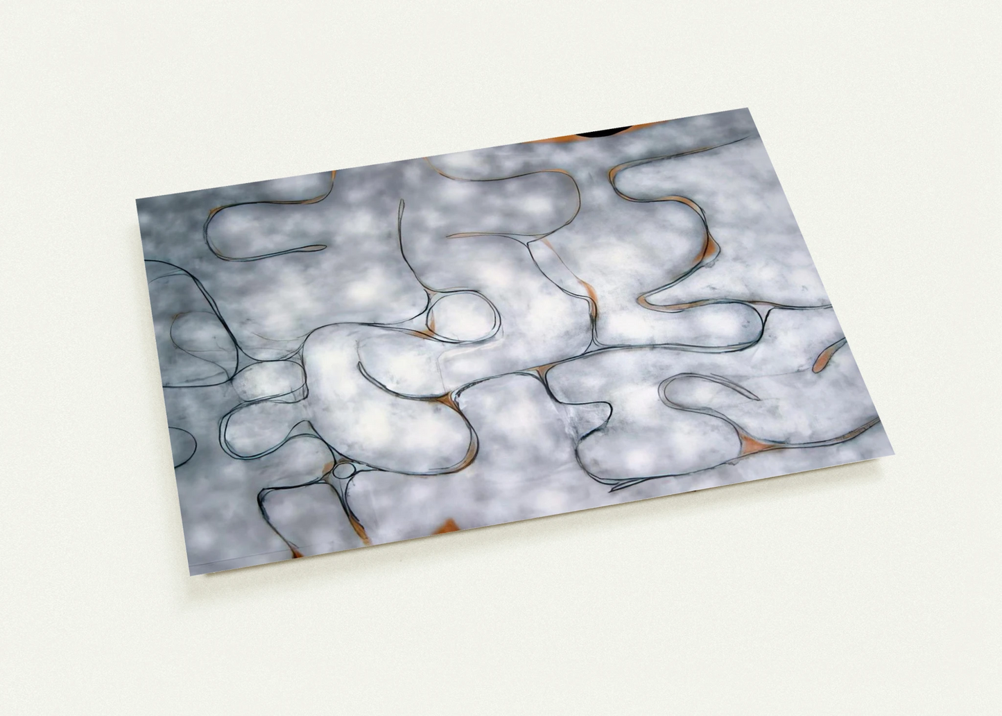 GREY SYMPHONY 1975 By Victor Pasmore Pack of 10 Post Cards | Victor Pasmore Post Cards | A6 (10.5 x 14.8 cm) - 4.1 x 5.8 inches