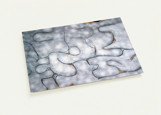 GREY SYMPHONY 1975 By Victor Pasmore Pack of 10 Post Cards | Victor Pasmore Post Cards | A6 (10.5 x 14.8 cm) - 4.1 x 5.8 inches