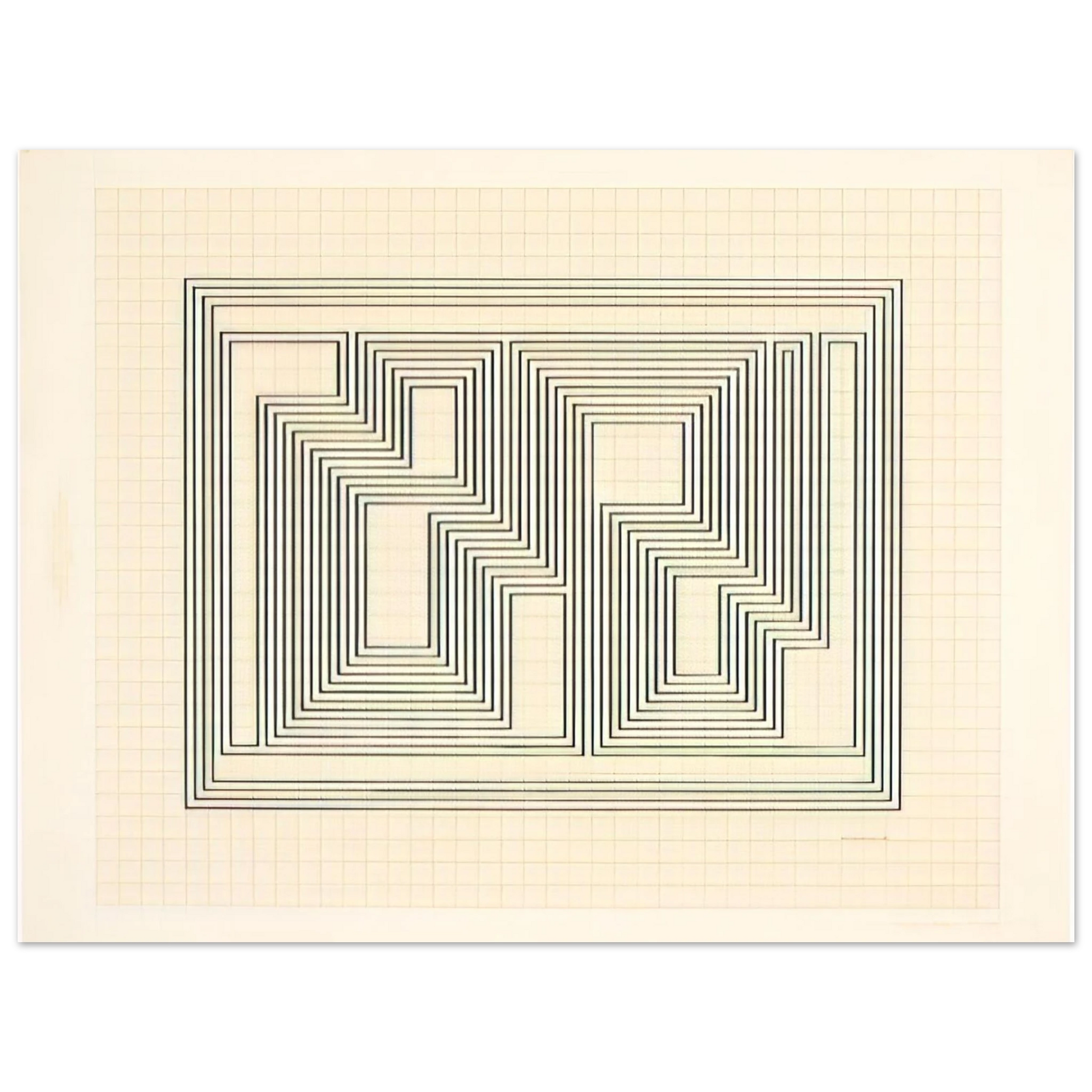 Josef Albers - GRAPHIC TECTONIC 1941 Fine Art Poster - Default Title