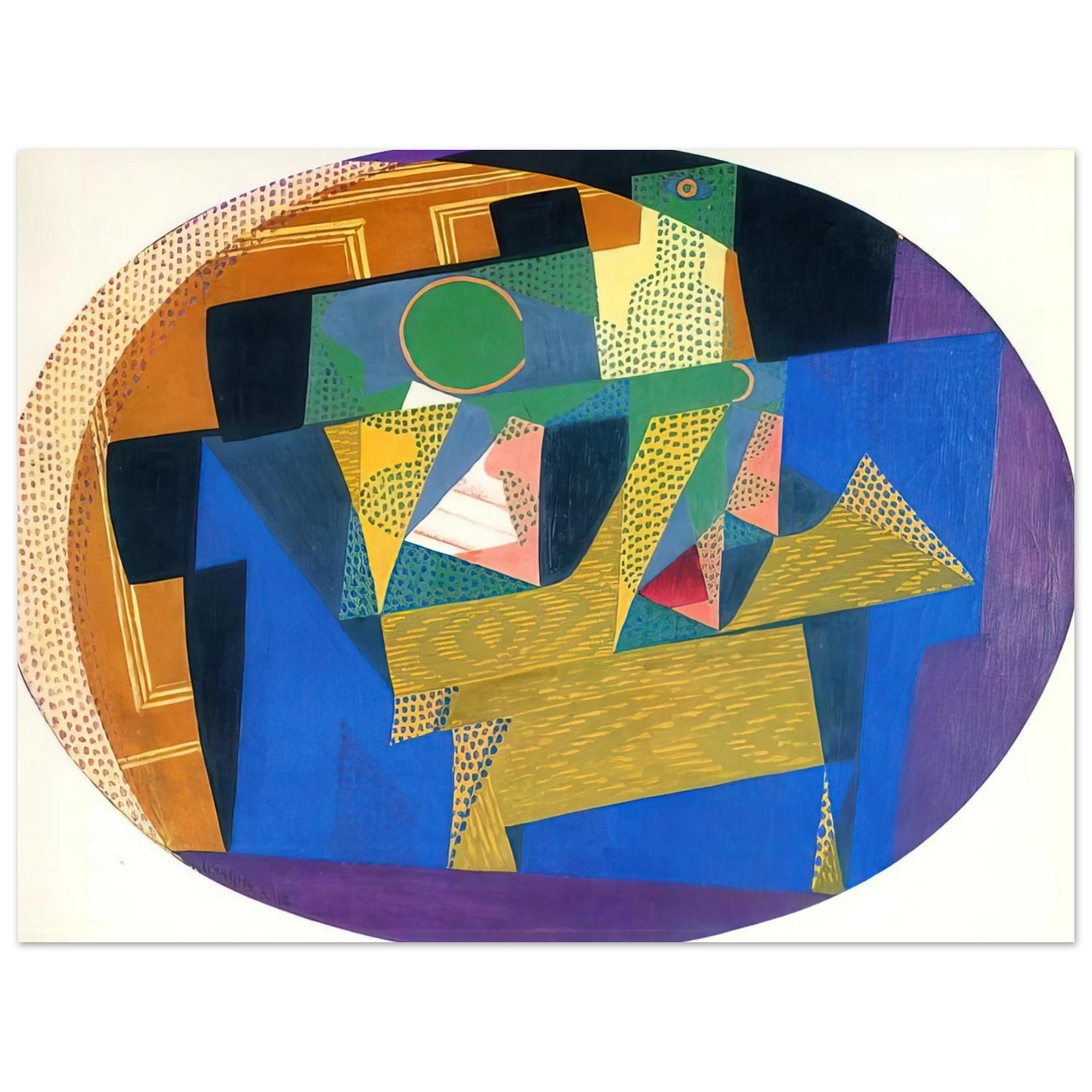 Juan Gris - FRUIT BOWL WITH BOTTLE Fine Art Poster - Default Title