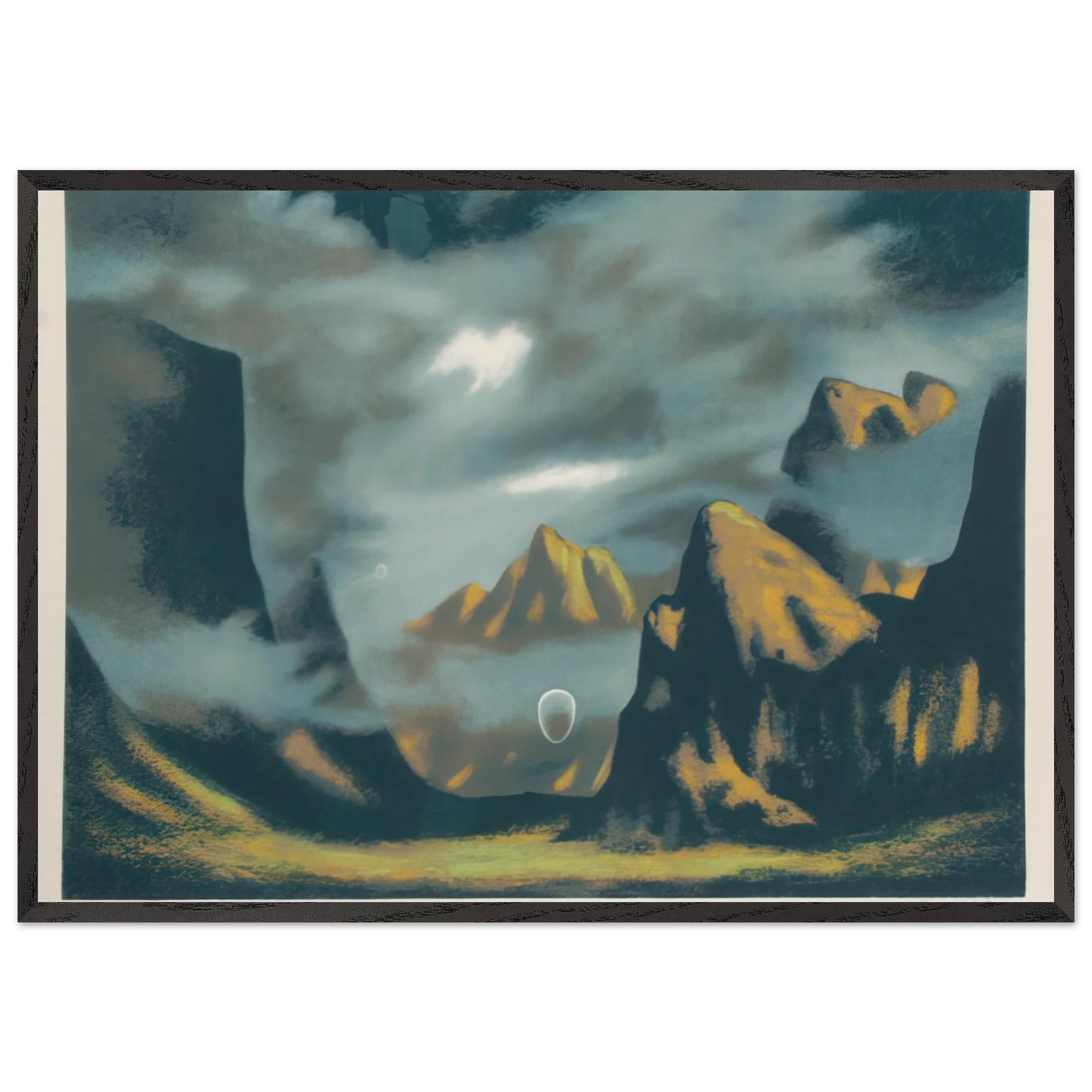 Eschatos 18 - 1977 - Clarence Holbrook Carter Framed Art Print – Black Wooden Frame - Default Title - -Framed Art Print