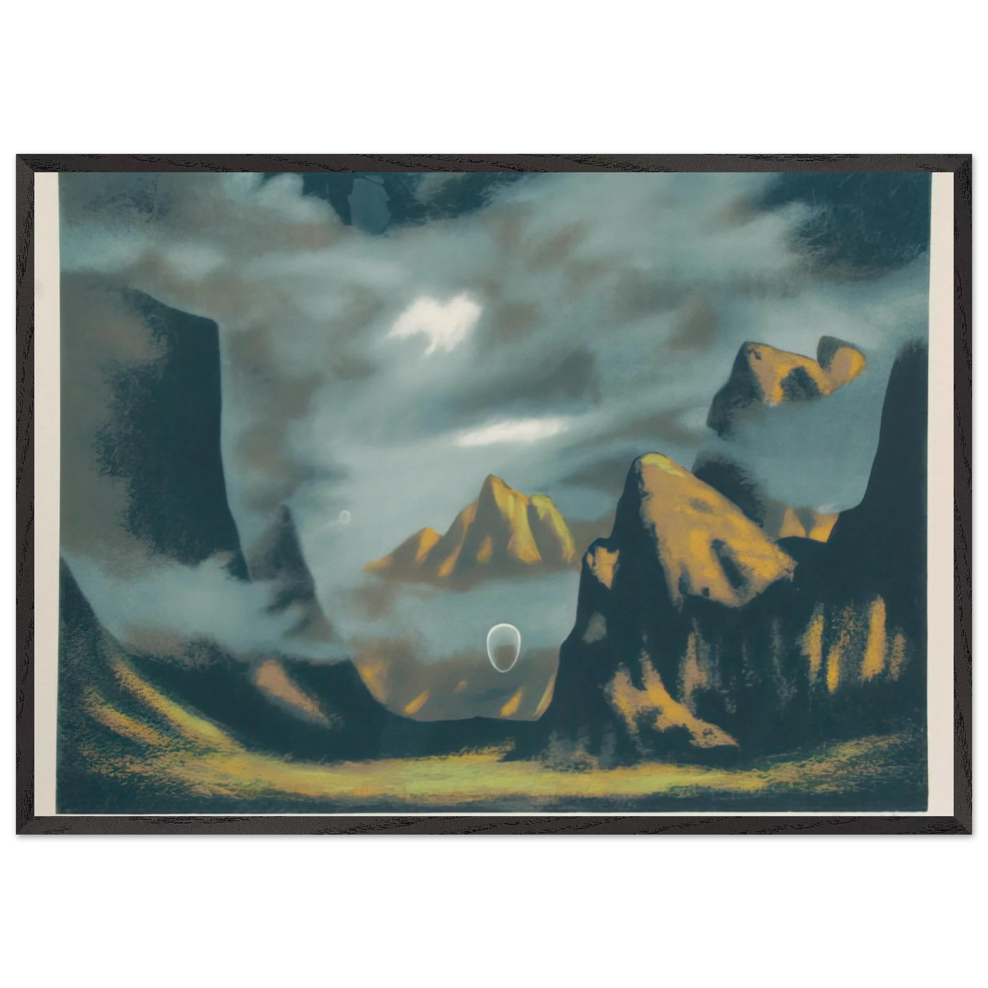 Eschatos 18 - 1977 - Clarence Holbrook Carter Framed Art Print – Black Wooden Frame - Default Title - -Framed Art Print