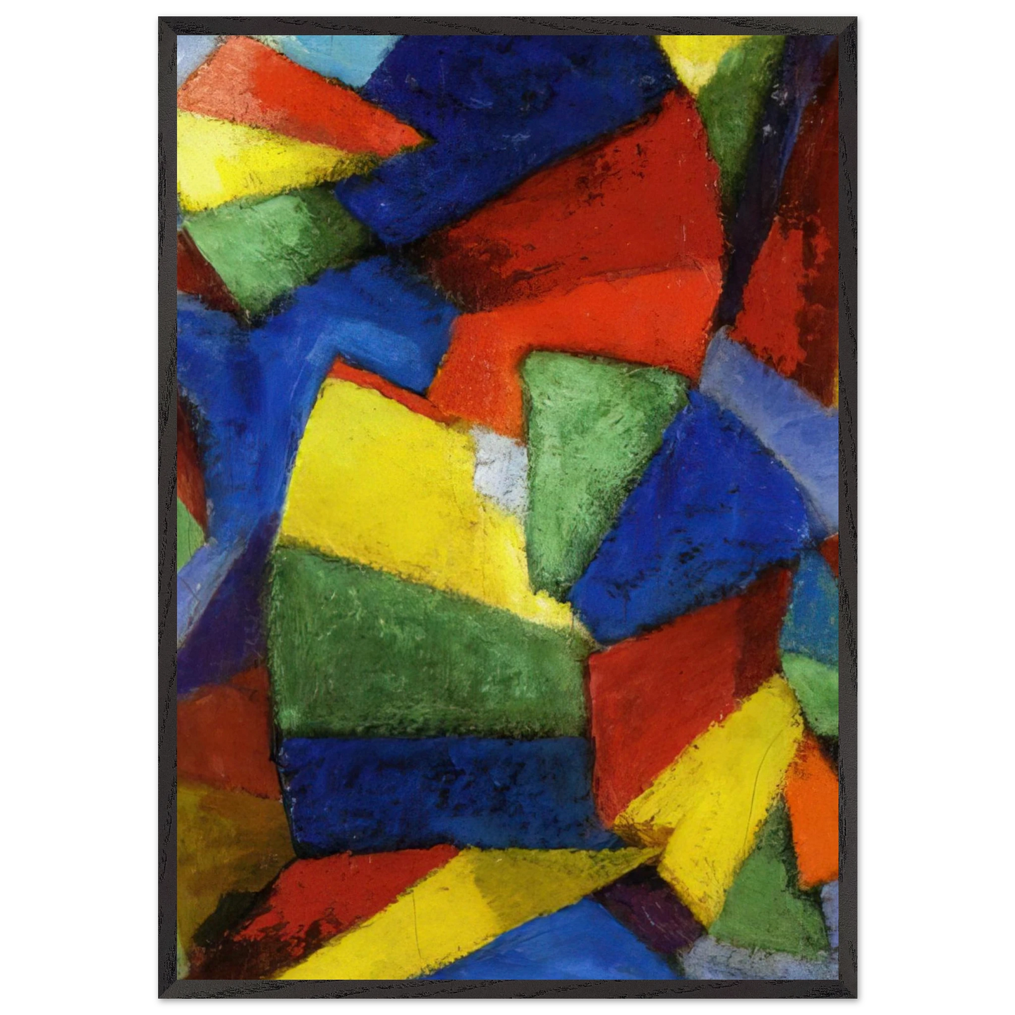 Synchromy in Blue-Violet - 1912 - Morgan Russell Framed Art Print – Black Wooden Frame - Default Title - -Framed Art Print