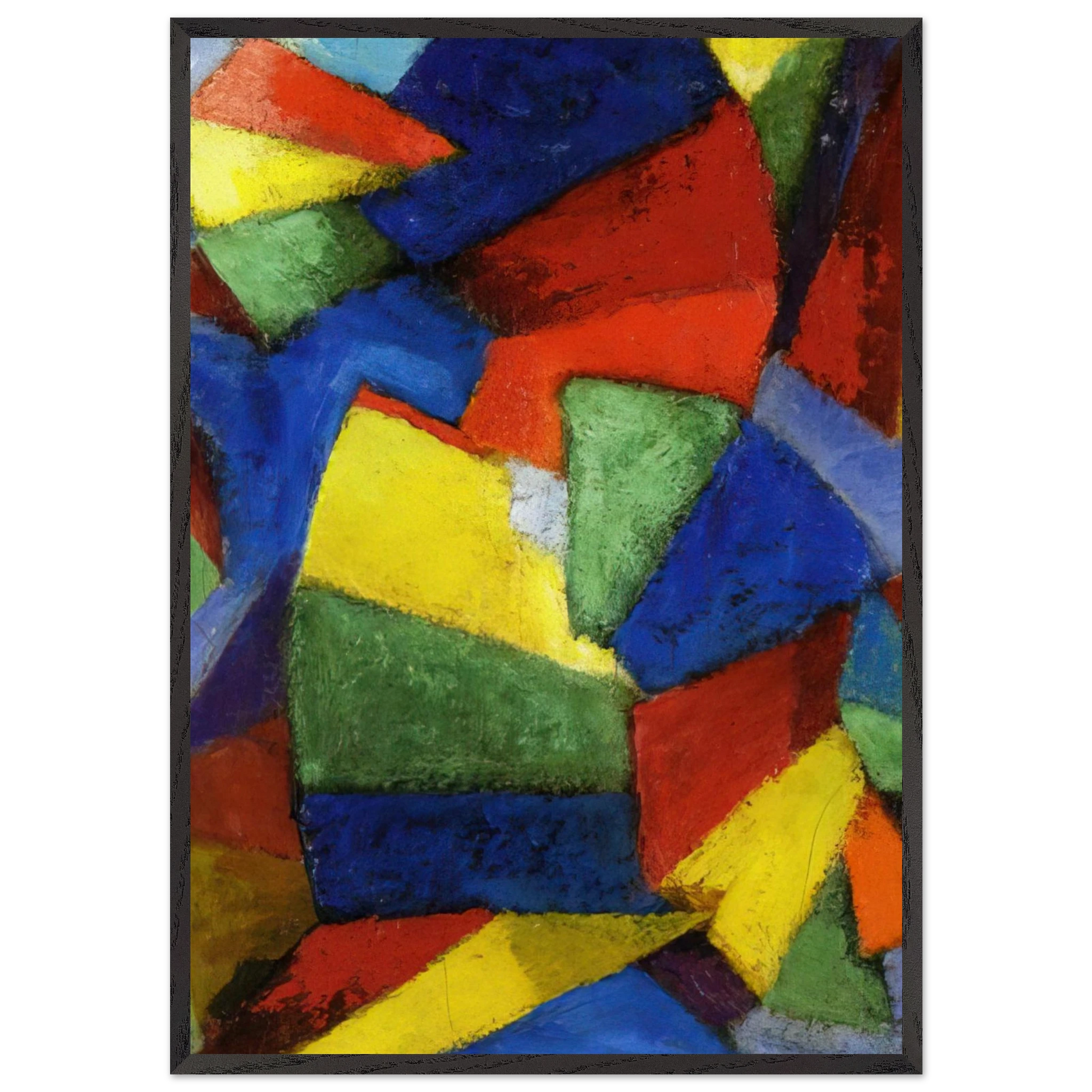 Synchromy in Blue-Violet - 1912 - Morgan Russell Framed Art Print – Black Wooden Frame - Default Title - -Framed Art Print