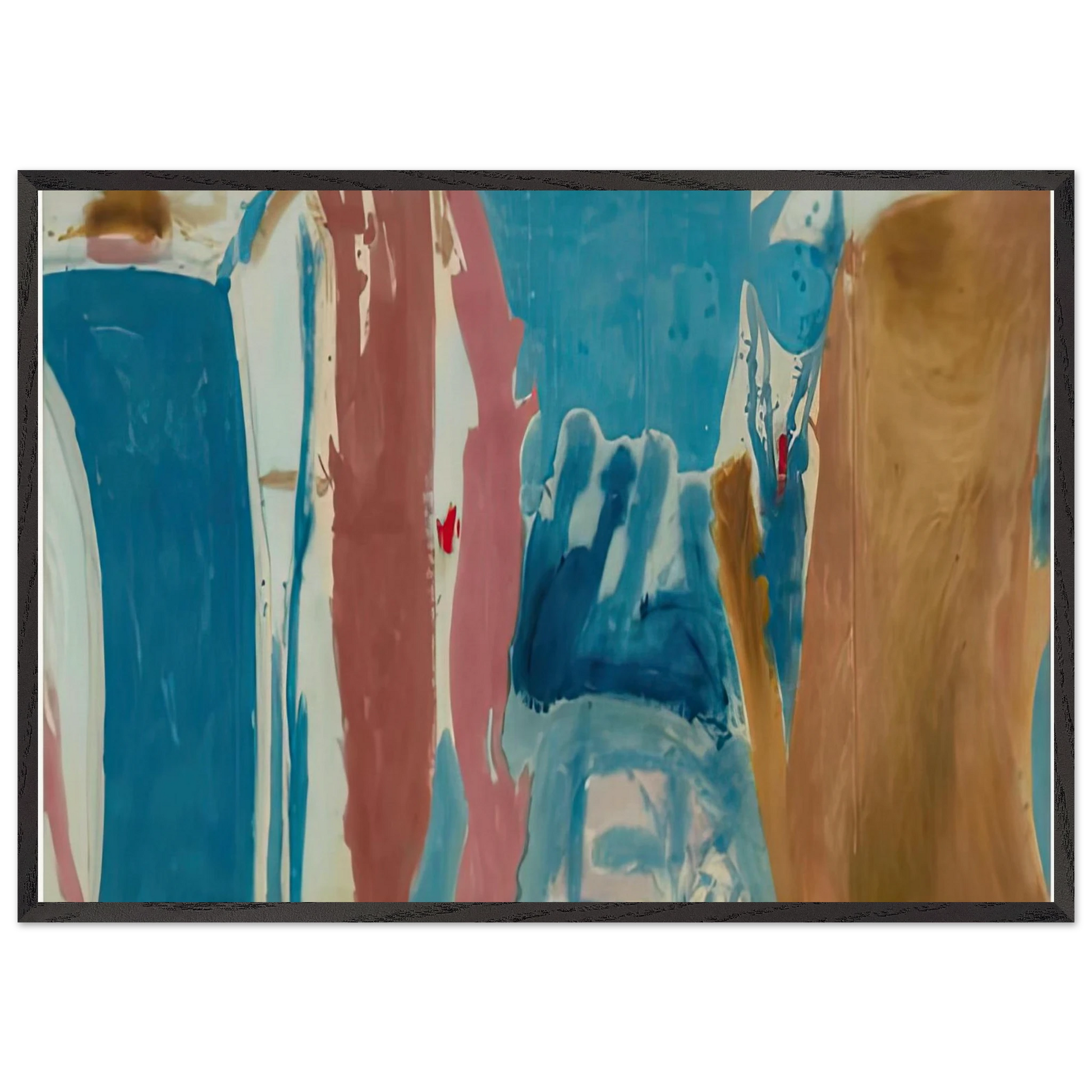 Open Wall 1953- - Helen Frankenthaler Framed Art Print – Black Wooden Frame - Default Title - -Framed Art Print