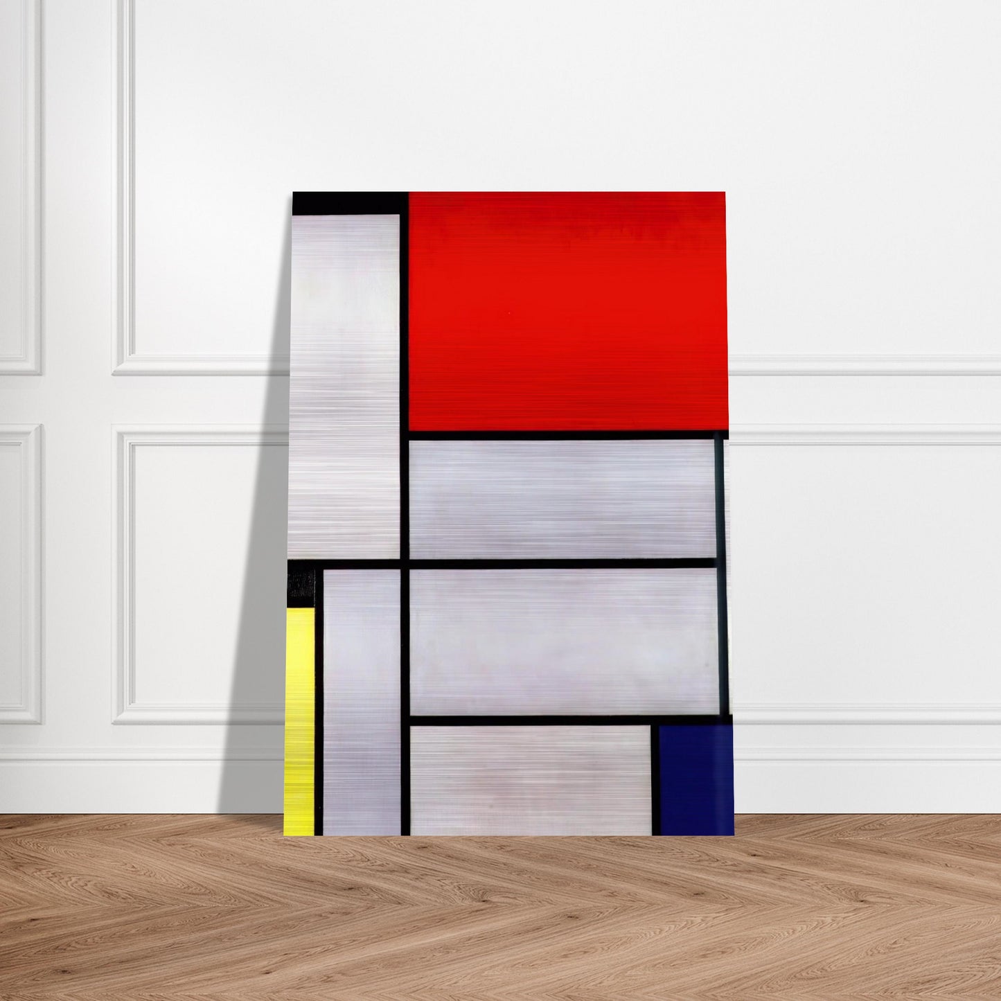 Tableau I - Piet Mondrian Brushed Aluminum Print - 70x100 cm / 28x40 inches | Piet Mondrian Aluminum Print | Piet Mondrian Prints