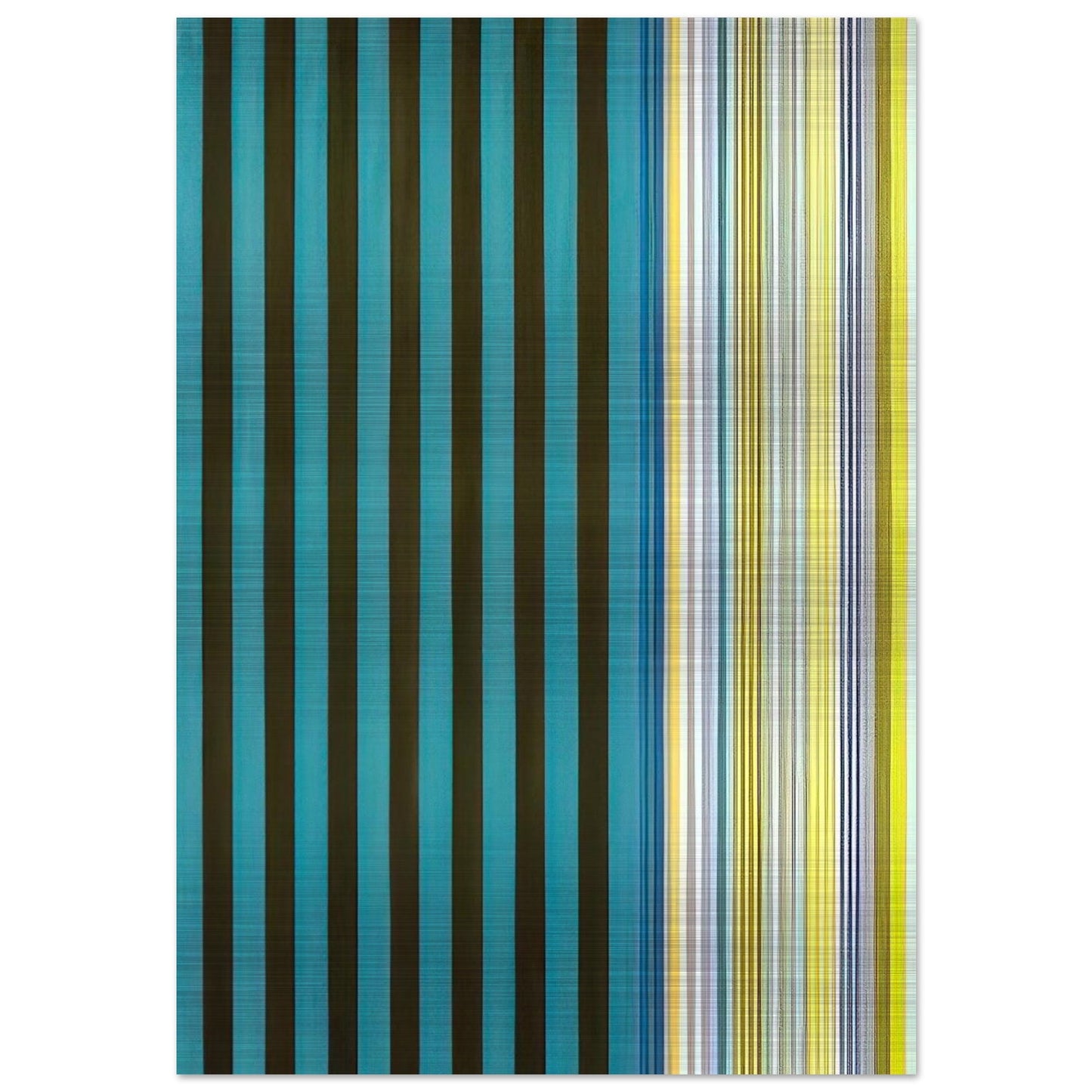 Green Stripes - 1970 - Gene Davis Brushed Aluminum Print - 70x100 cm / 28x40 inches | Gene Davis Aluminum Print | Gene Davis Prints