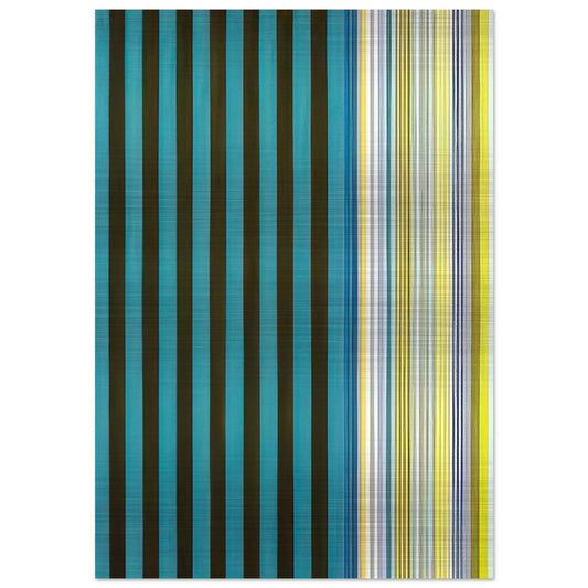 Green Stripes - 1970 - Gene Davis Brushed Aluminum Print - 70x100 cm / 28x40 inches | Gene Davis Aluminum Print | Gene Davis Prints