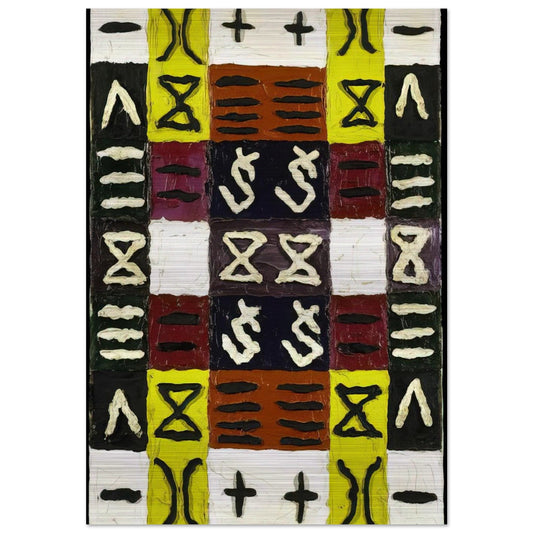 A Perfect Equal Area I - 1960 - Alfred Jensen Brushed Aluminum Print - 70x100 cm / 28x40 inches | Alfred Jensen Aluminum Print | Alfred Jensen Prints