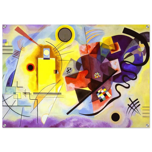 YELLOW RED BLUE 1925 - Wassily Kandinsky Acrylic Print - 70x100 cm / 28x40″ inches | Wassily Kandinsky Wall Art | Wassily Kandinsky Prints