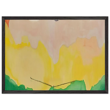 Helen Frankenthaler - Boulevard - 1973 Wall art - 30x45 cm / 12x18 Inches - Premium Wooden Framed Poster With Fine Art Paper - White frame