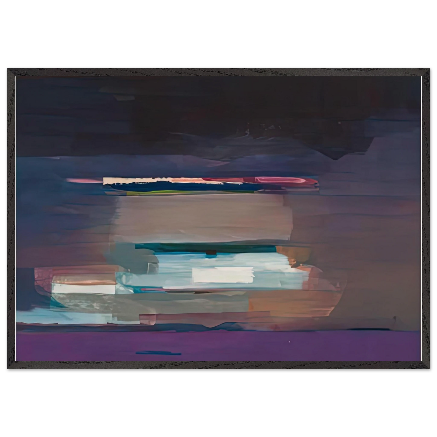 Viewpoint I 1974- - Helen Frankenthaler Framed Art Print – Black Wooden Frame - Default Title - -Framed Art Print