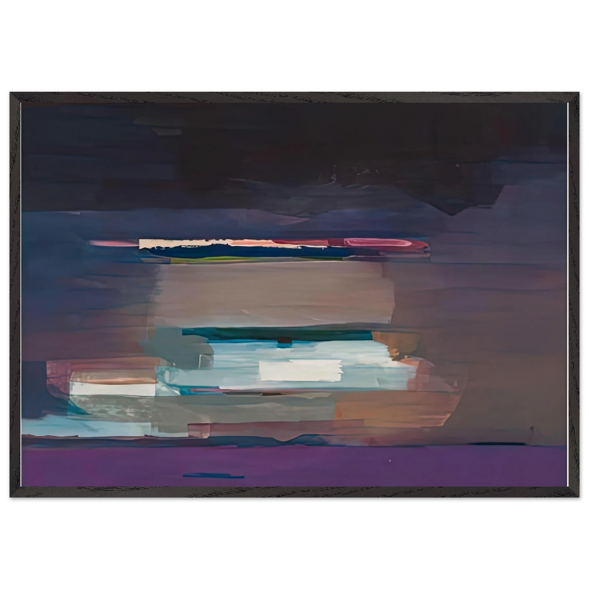 Viewpoint I 1974- - Helen Frankenthaler Framed Art Print – Black Wooden Frame - Default Title - -Framed Art Print