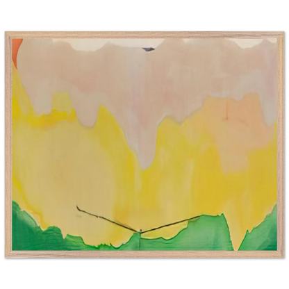 Helen Frankenthaler - Boulevard - 1973 Wall art - A3 (29.7 x 42  cm) - Premium Wooden Framed Poster With Fine Art Paper - White frame