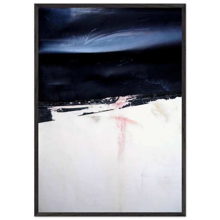 Orage - Art Informel - Nicolas de Stael 70x100 cm / 28x40 inches Framed Art Print – Black Wooden Frame